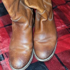 Frye sz 6 1/2 brown western style boots